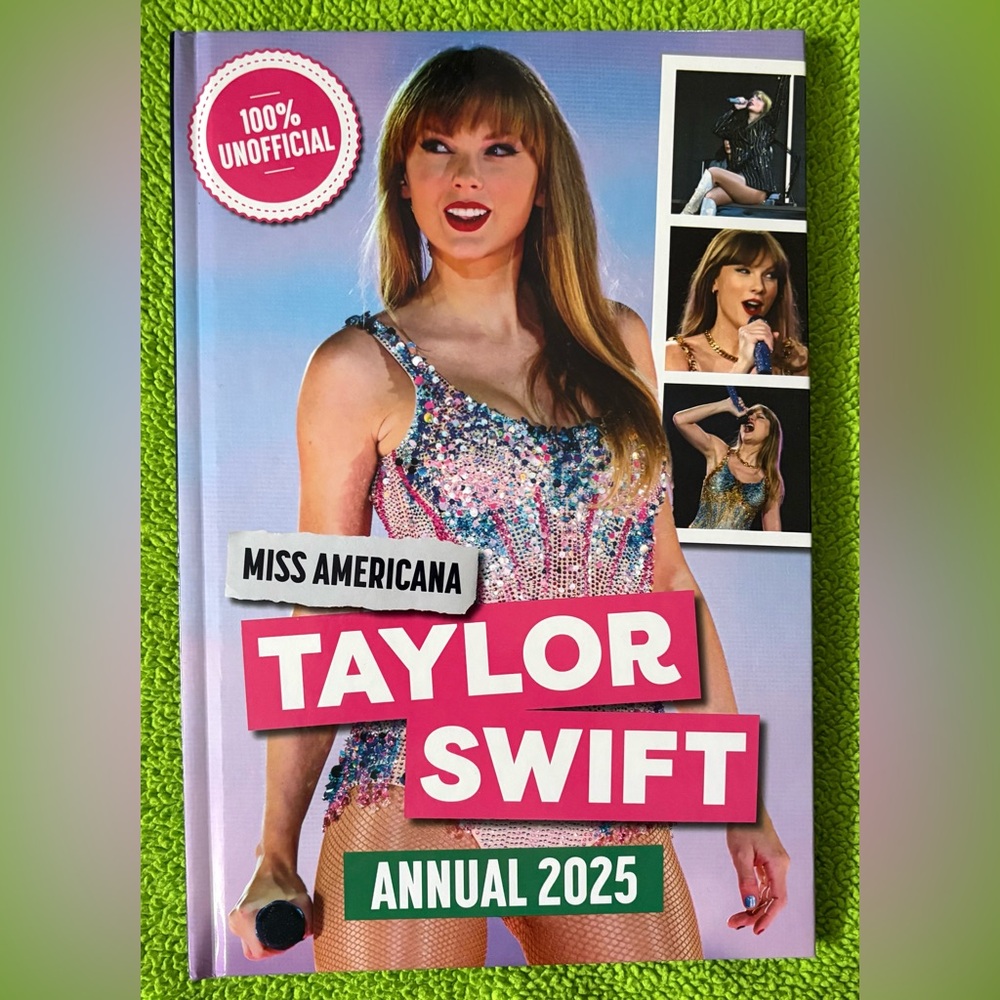 TAYLOR SWIFT ANNUAL 2025 HARDCOVER BOOK.